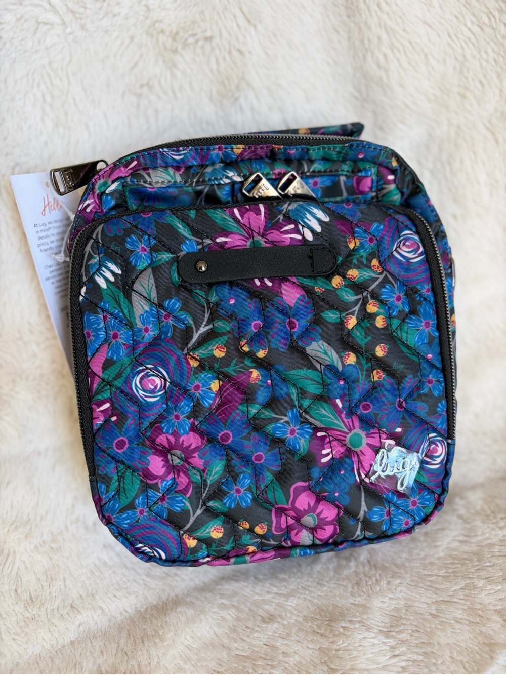 NWT Lug Skeeter Crossbody Purse, Whimsy Black